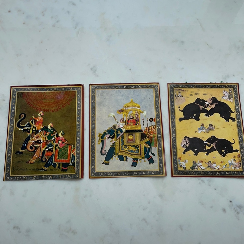 Set of three Indian boho art prints